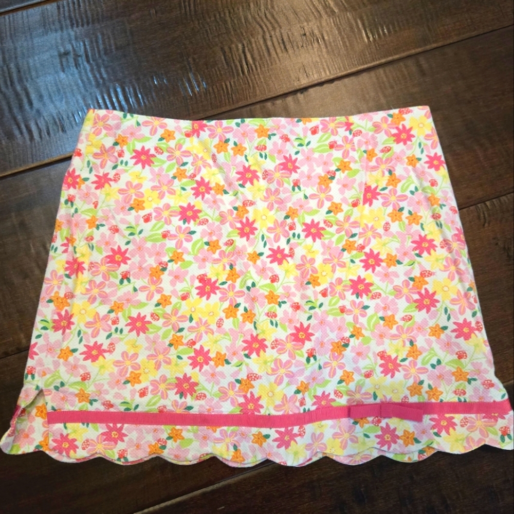 Lilly Pulitzer Floral Pink and Yellow Women's Skort